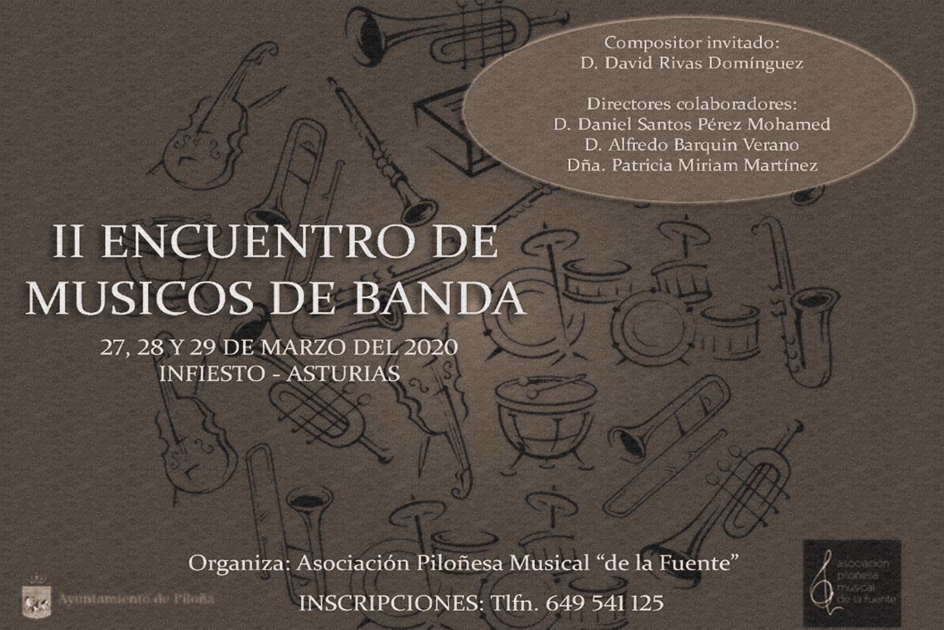 Encuentro músicos de banda 28 y 29 Marzo